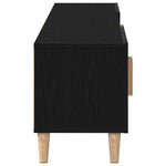 Tv-Skap Svart Eik 180 X 31,5 X 40 Cm Konstruert Tre