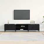 Tv-Skap Svart Eik 180 X 31,5 X 40 Cm Konstruert Tre