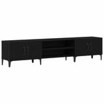 Tv-Skap Svart Eik 180 X 31,5 X 40 Cm Konstruert Tre