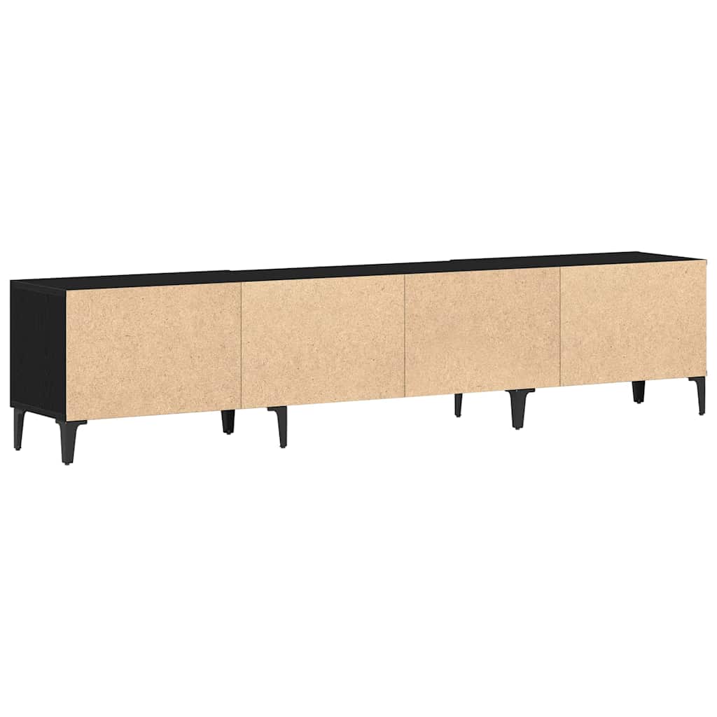 Tv-Skap Svart Eik 180 X 31,5 X 40 Cm Konstruert Tre