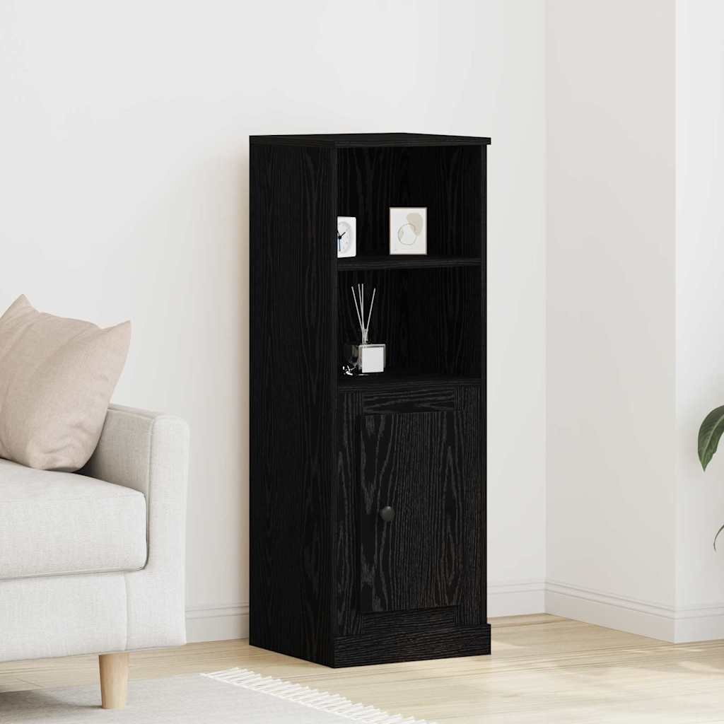 Highboard Svart Eik 36 X 35.5 X 103.5 Cm Konstruert Tre