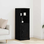 Highboard Svart Eik 36 X 35.5 X 103.5 Cm Konstruert Tre