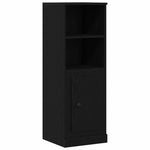 Highboard Svart Eik 36 X 35.5 X 103.5 Cm Konstruert Tre