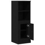 Highboard Svart Eik 36 X 35.5 X 103.5 Cm Konstruert Tre