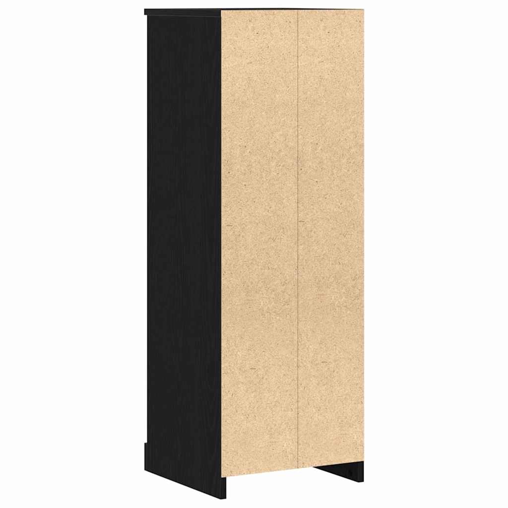 Highboard Svart Eik 36 X 35.5 X 103.5 Cm Konstruert Tre