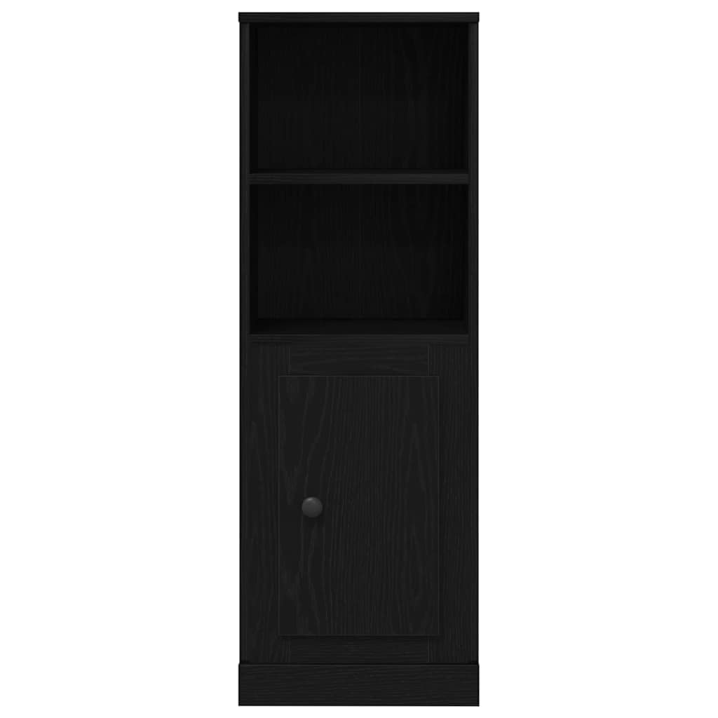 Highboard Svart Eik 36 X 35.5 X 103.5 Cm Konstruert Tre