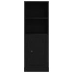 Highboard Svart Eik 36 X 35.5 X 103.5 Cm Konstruert Tre