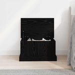 Lagringsboks Svart Eik 50 X 30 X 28 Cm Konstruert Tre