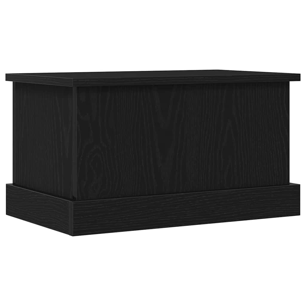 Lagringsboks Svart Eik 50 X 30 X 28 Cm Konstruert Tre