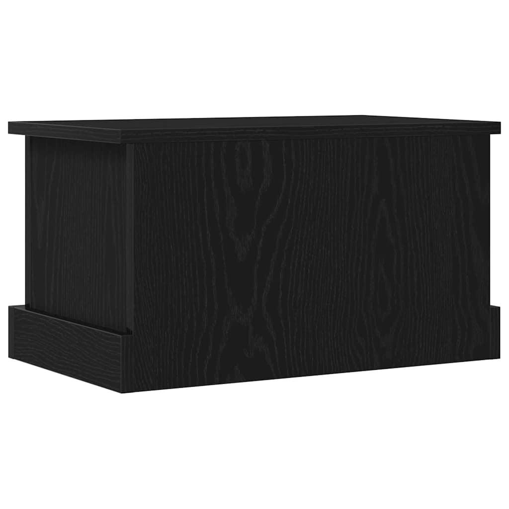 Lagringsboks Svart Eik 50 X 30 X 28 Cm Konstruert Tre