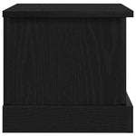 Lagringsboks Svart Eik 50 X 30 X 28 Cm Konstruert Tre