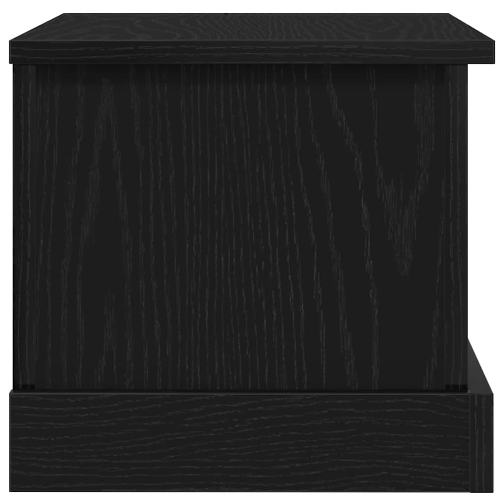 Lagringsboks Svart Eik 50 X 30 X 28 Cm Konstruert Tre