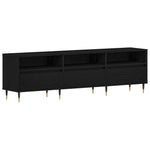 Tv-Skap Med Skuff Svart Eik 150 X 30 X 44,5 Cm Konstruert Tre