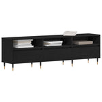 Tv-Skap Med Skuff Svart Eik 150 X 30 X 44,5 Cm Konstruert Tre