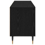 Tv-Skap Med Skuff Svart Eik 150 X 30 X 44,5 Cm Konstruert Tre
