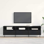 Tv-Skap Med Skuff Svart Eik 150 X 30 X 44,5 Cm Konstruert Tre