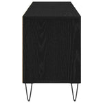 Tv-Skap Med Skuff Svart Eik 150 X 30 X 44,5 Cm Konstruert Tre