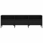 Tv-Skap Med Skuff Svart Eik 150 X 30 X 44,5 Cm Konstruert Tre