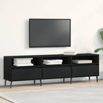 Tv-Skap Svart Eik 150 X 30 X 44,5 Cm Konstruert Tre