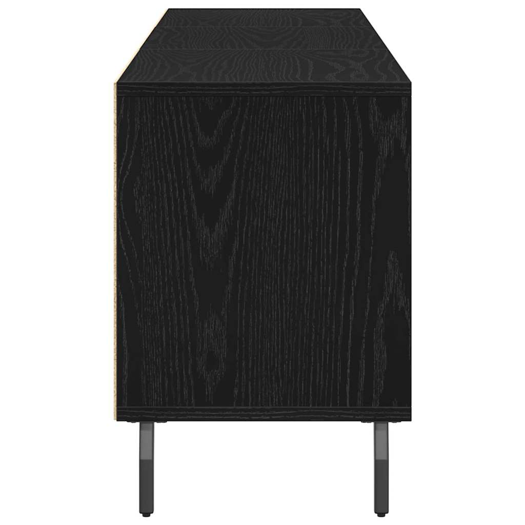 Tv-Skap Svart Eik 150 X 30 X 44,5 Cm Konstruert Tre