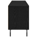 Tv-Skap Svart Eik 150 X 30 X 44,5 Cm Konstruert Tre