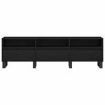 Tv-Skap Med Skuff Svart Eik 150 X 30 X 44,5 Cm Konstruert Tre