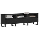 Tv-Skap Med Skuff Svart Eik 150 X 30 X 44,5 Cm Konstruert Tre