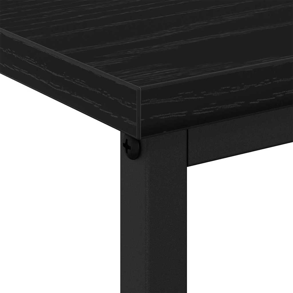 Nattbordskap Svart Eik 41 X 31 X 80 Cm Konstruert Tre