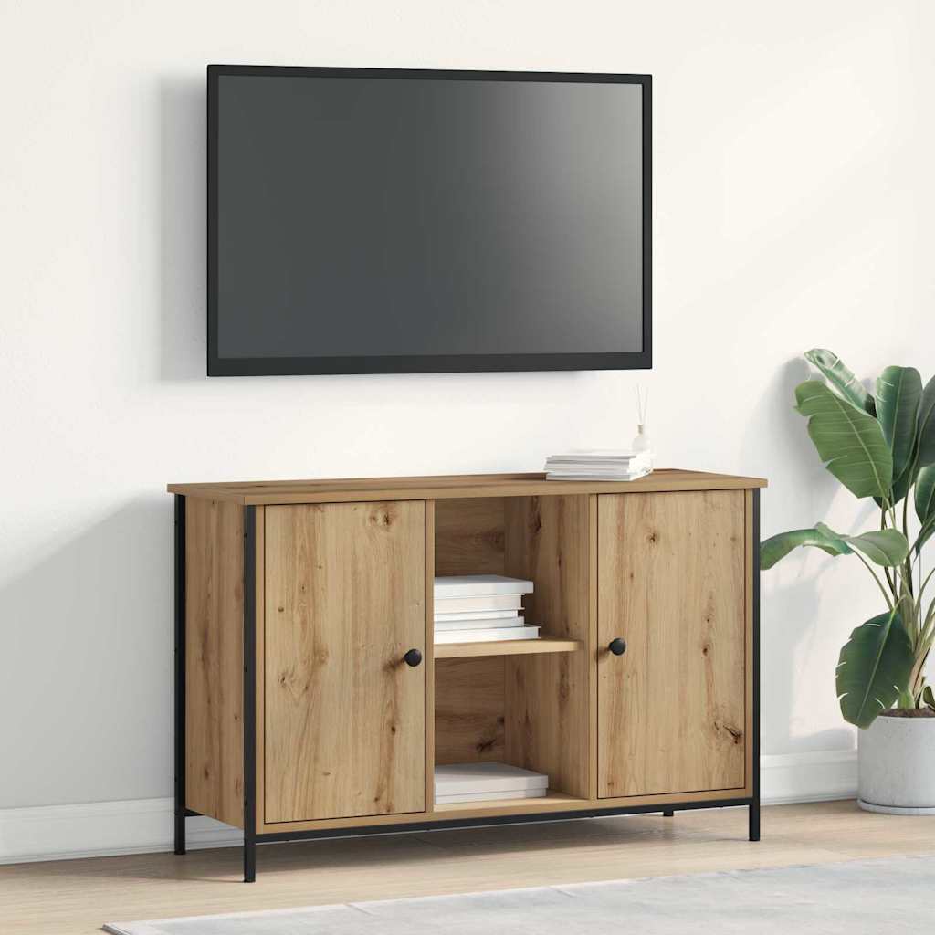 Tv-Benksett Artisan Eik 101 X 35 X 65 Cm Konstruert Tre
