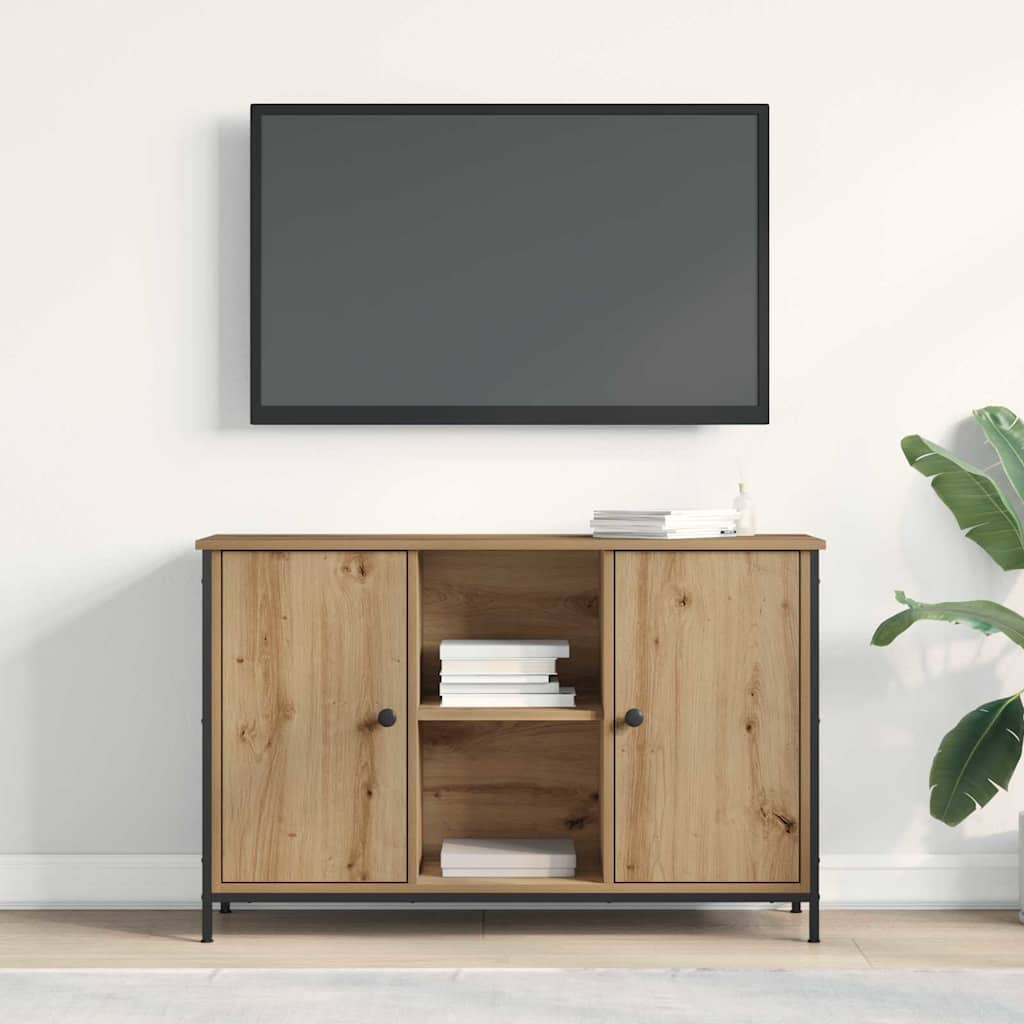 Tv-Benksett Artisan Eik 101 X 35 X 65 Cm Konstruert Tre