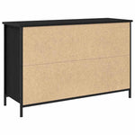 Tv-Benksett Svart Eik 101 X 35 X 65 Cm Konstruert Tre