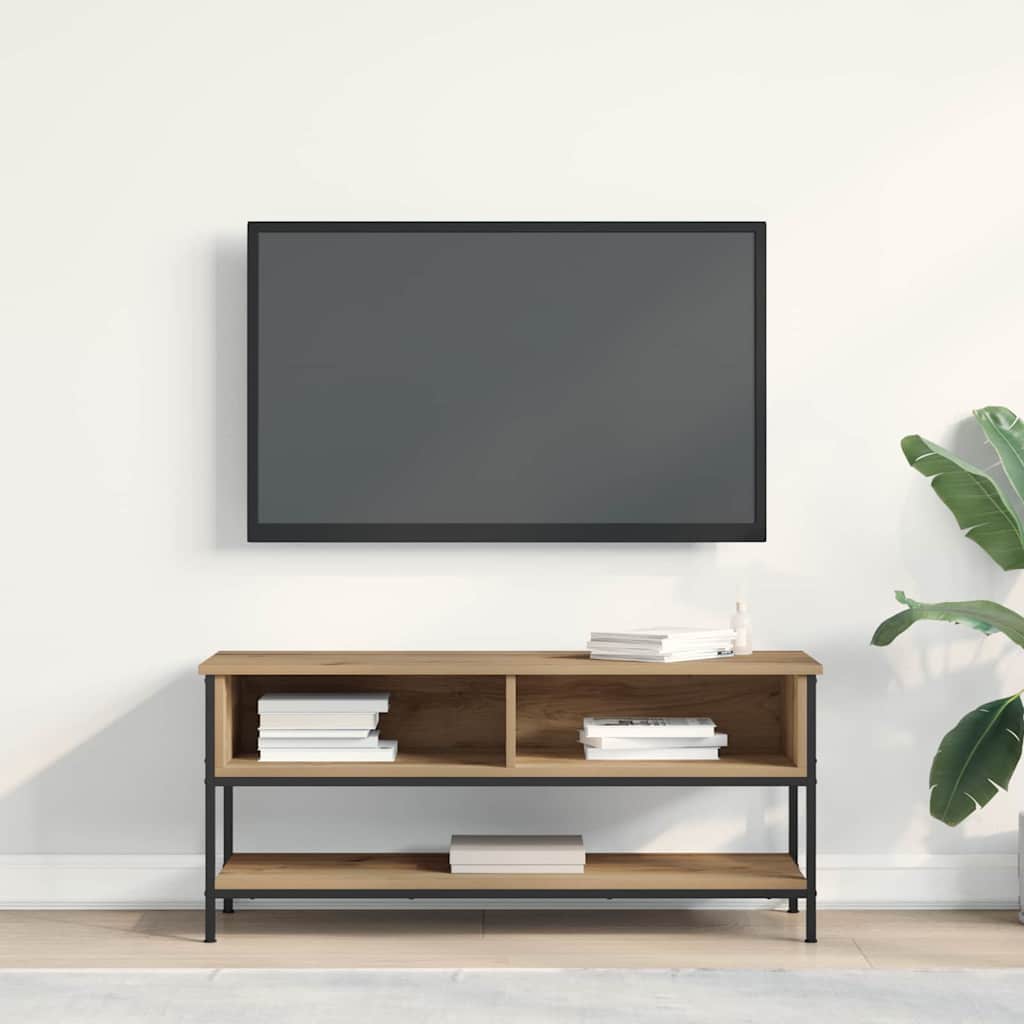 Tv-Benksett Artisan Eik 100 X 35 X 45 Cm Konstruert Tre