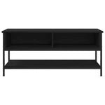 Tv-Benksett Svart Eik 100 X 35 X 45 Cm Konstruert Tre
