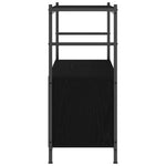 Bokhylle Svart Eik 80 X 30 X 78.5 Cm Konstruert Tre