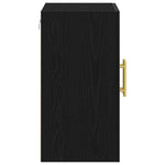 Veggskap Veggmontert Svart Eik 60 X 31 X 70 Cm Konstruert Tre