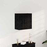 Veggskap Veggmontert Svart Eik 60 X 31 X 60 Cm Konstruert Tre