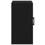 Veggskap Veggmontert Svart Eik 60 X 31 X 60 Cm Konstruert Tre