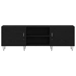 Tv-Benksett Svart Eik 150 X 30 X 50 Cm Konstruert Tre