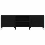 Tv-Benksett Svart Eik 150 X 30 X 50 Cm Konstruert Tre