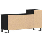 Tv-Benksett Svart Eik 100 X 35 X 55 Cm Konstruert Tre