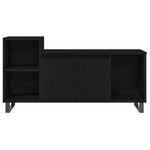 Tv-Benksett Svart Eik 100 X 35 X 55 Cm Konstruert Tre