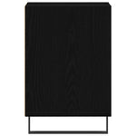 Tv-Benksett Svart Eik 100 X 35 X 55 Cm Konstruert Tre