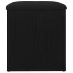 Oppbevaringsbenk Svart Eik 42 X 42 X 45 Cm Konstruert Tre