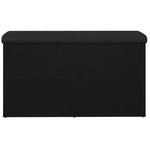 Oppbevaringsbenk Svart Eik 82 X 42 X 45 Cm Konstruert Tre
