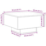 Kaffebord Gammelt Tre 55 X 55 X 31 Cm Konstruert Tre