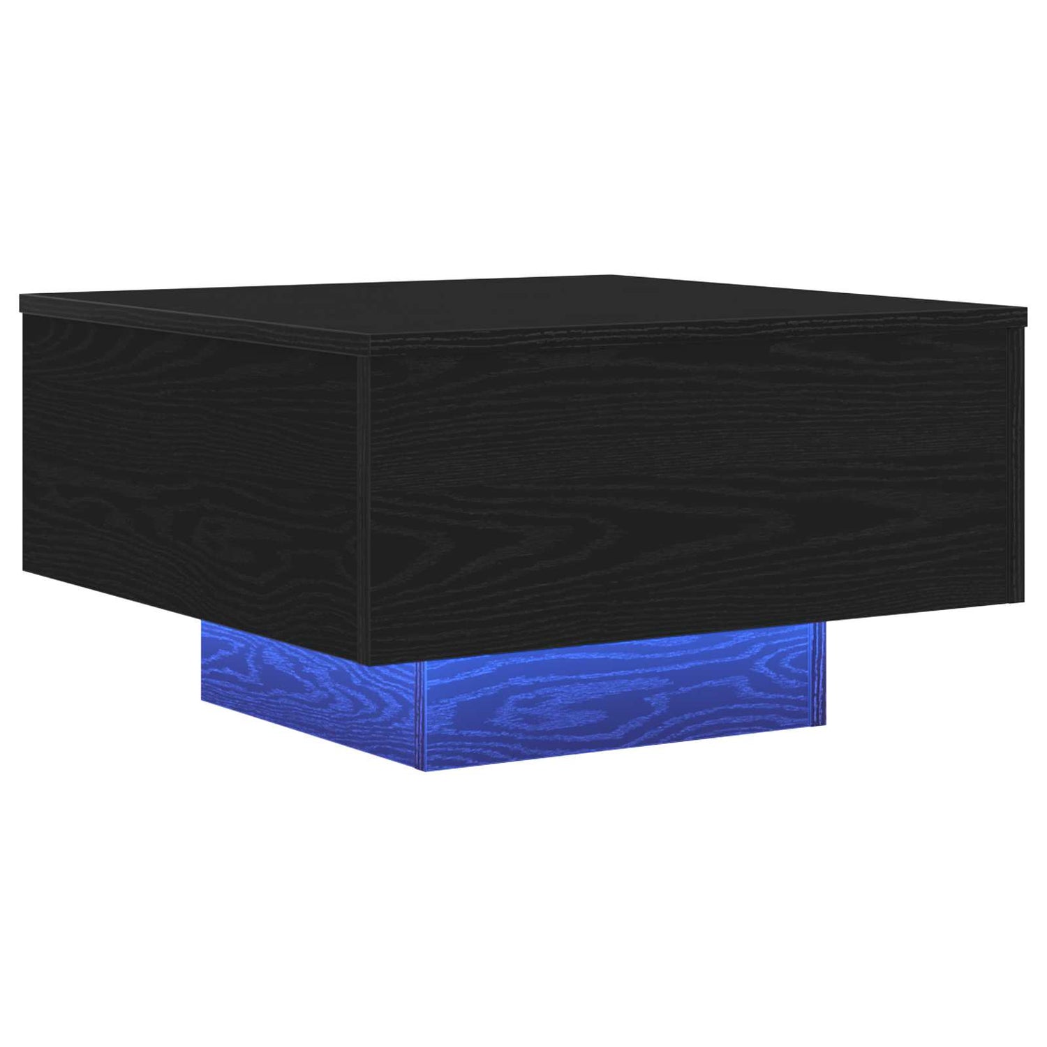 Kaffebord Svart Eik 55 X 55 X 31 Cm Konstruert Tre
