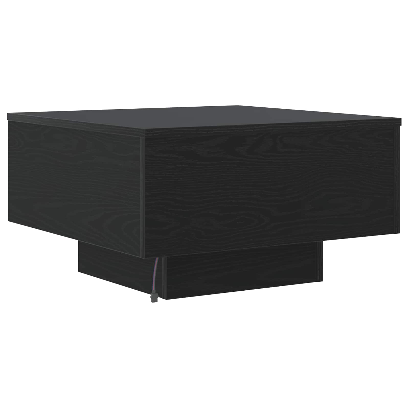 Kaffebord Svart Eik 55 X 55 X 31 Cm Konstruert Tre