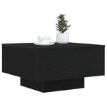 Kaffebord Svart Eik 55 X 55 X 31 Cm Konstruert Tre