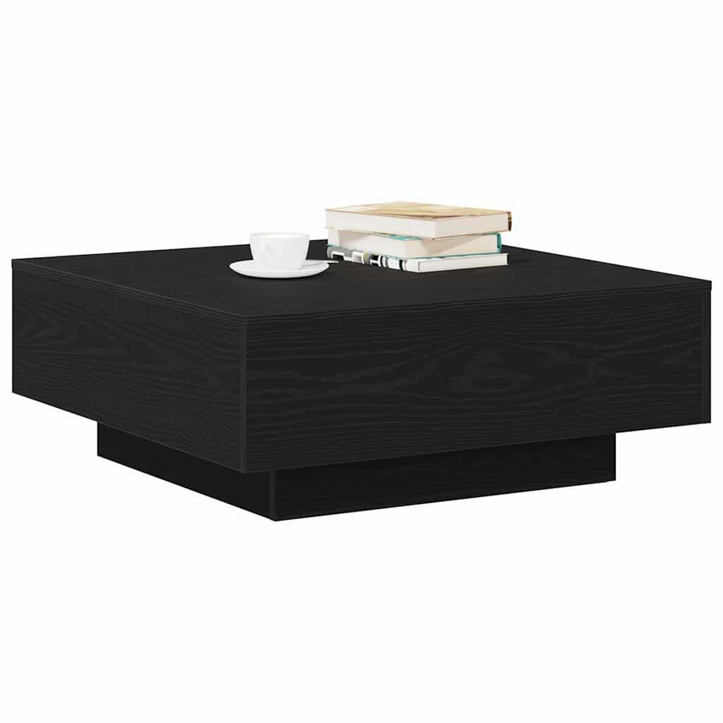 Kaffebord Svart Eik 80 X 80 X 31 Cm