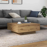Kaffebord Artisan Eik 80 X 80 X 31 Cm Konstruert Tre